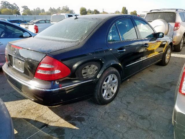 WDBUF65J55A710662 - 2005 MERCEDES-BENZ E 320 BLACK photo 4