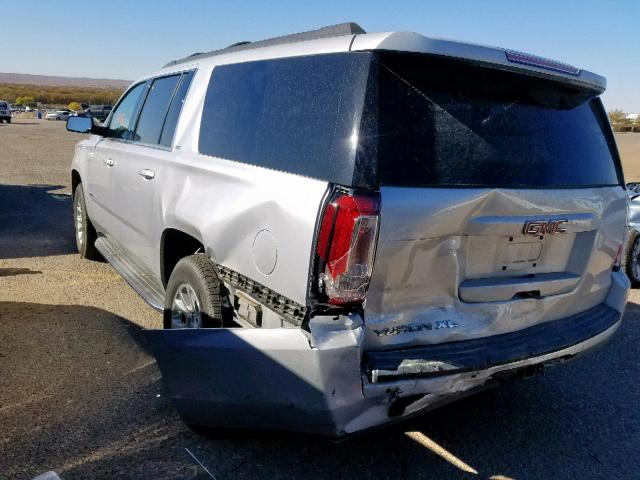 1GKS2GKC1KR251261 - 2019 GMC YUKON XL K SILVER photo 3