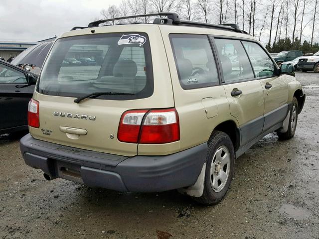 JF1SF63562H715344 - 2002 SUBARU FORESTER L BEIGE photo 4