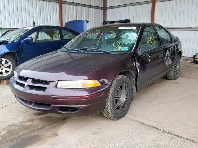 1B3EJ46X1VN579879 - 1997 DODGE STRATUS MAROON photo 2