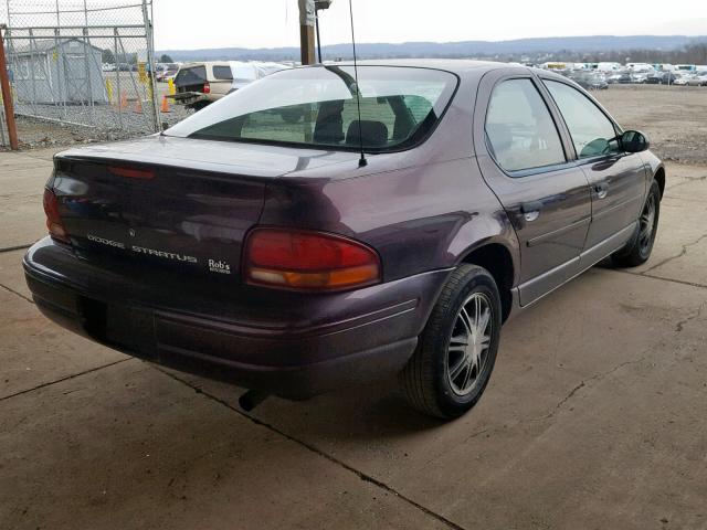 1B3EJ46X1VN579879 - 1997 DODGE STRATUS MAROON photo 4