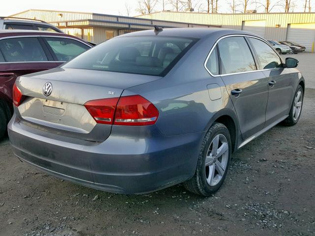 1VWBH7A30DC046481 - 2013 VOLKSWAGEN PASSAT SE GRAY photo 4