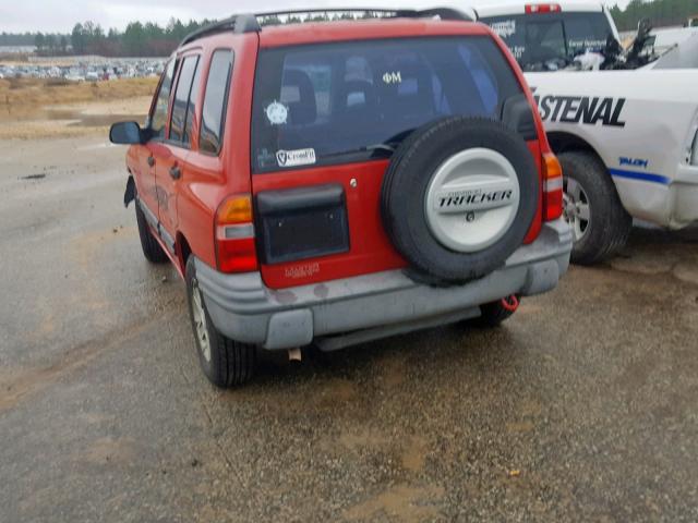2CNBE13C036932406 - 2003 CHEVROLET TRACKER RED photo 3