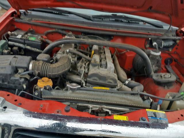 2CNBE13C036932406 - 2003 CHEVROLET TRACKER RED photo 7