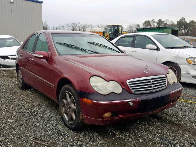 WDBRF61J43E011007 - 2003 MERCEDES-BENZ C 240 BURGUNDY photo 1