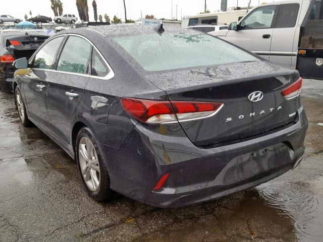 5NPE34AF1JH603289 - 2018 HYUNDAI SONATA SPO BLACK photo 3