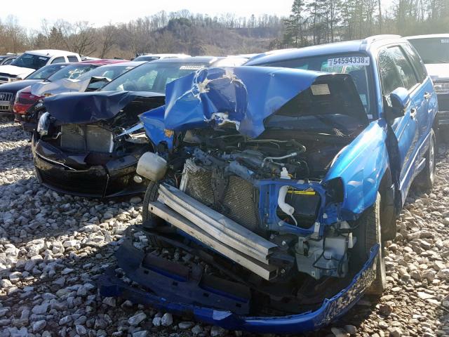 JF1SG66628H723712 - 2008 SUBARU FORESTER S BLUE photo 2