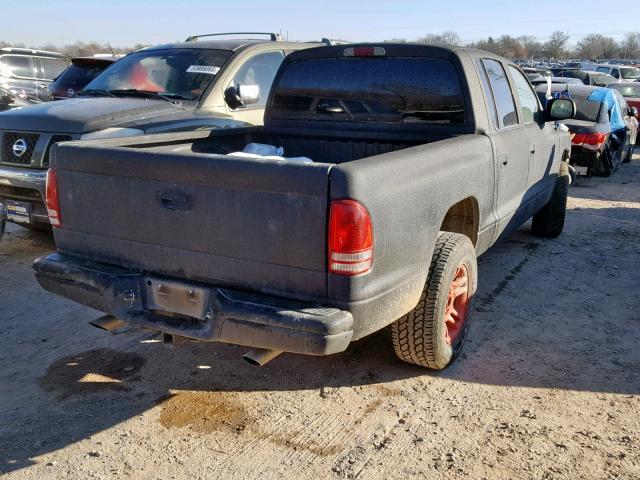 1B7HL2AN71S237705 - 2001 DODGE DAKOTA QUA BLACK photo 4