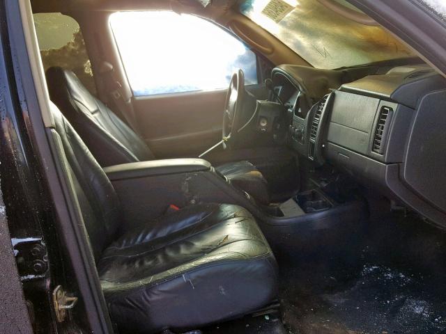 1B7HL2AN71S237705 - 2001 DODGE DAKOTA QUA BLACK photo 5