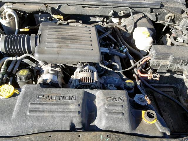 1B7HL2AN71S237705 - 2001 DODGE DAKOTA QUA BLACK photo 7