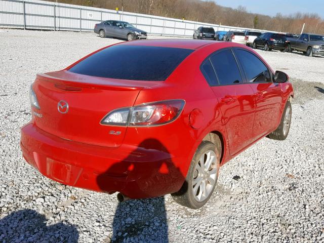 JM1BL1U53B1428542 - 2011 MAZDA 3 S RED photo 4