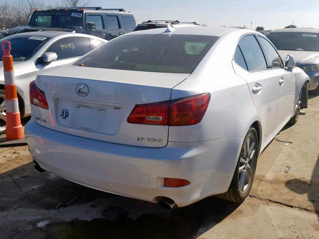 JTHBK262985071248 - 2008 LEXUS IS 250 WHITE photo 4