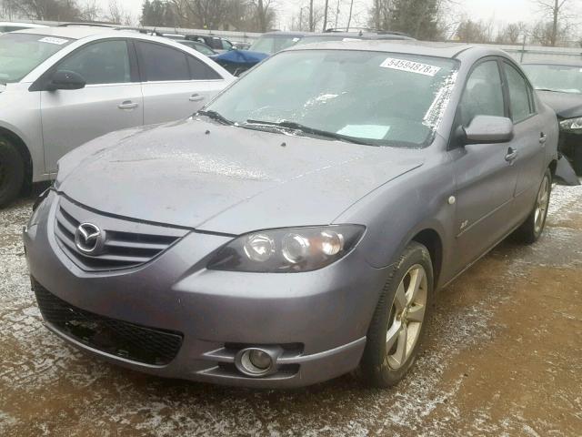 JM1BK323451325845 - 2005 MAZDA 3 S GRAY photo 2