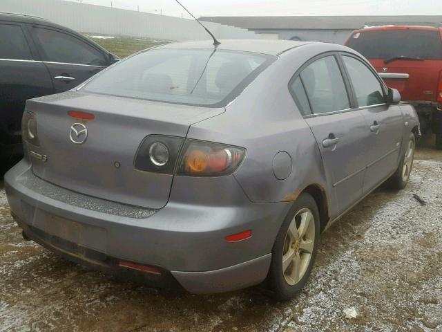 JM1BK323451325845 - 2005 MAZDA 3 S GRAY photo 4