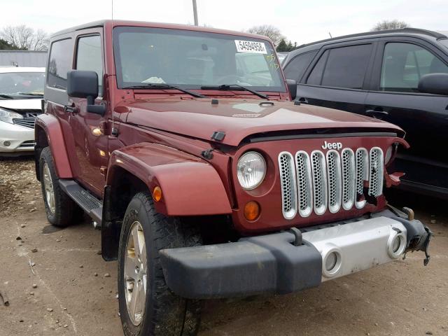 1J4FA54199L773434 - 2009 JEEP WRANGLER S BURGUNDY photo 1