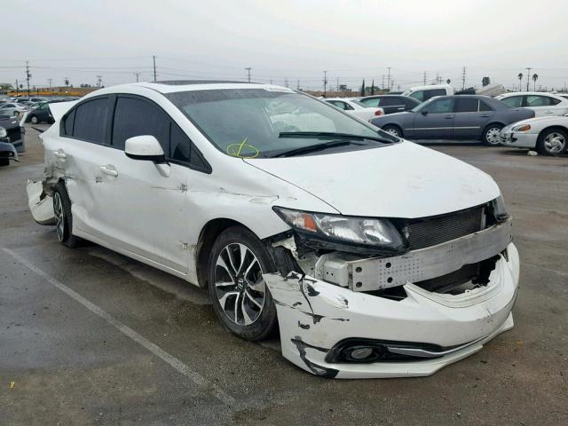 19XFB2F99DE091594 - 2013 HONDA CIVIC EXL WHITE photo 1