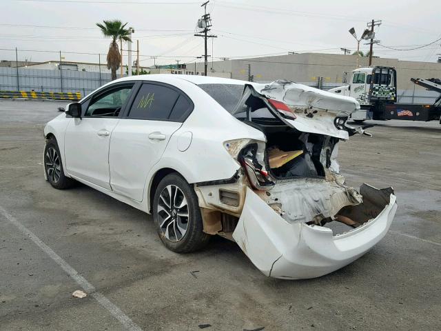 19XFB2F99DE091594 - 2013 HONDA CIVIC EXL WHITE photo 3