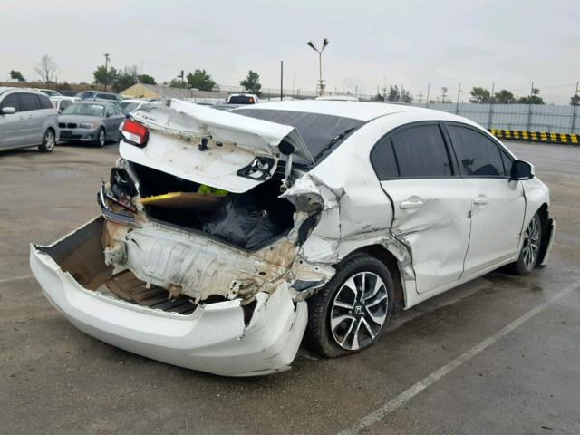 19XFB2F99DE091594 - 2013 HONDA CIVIC EXL WHITE photo 4