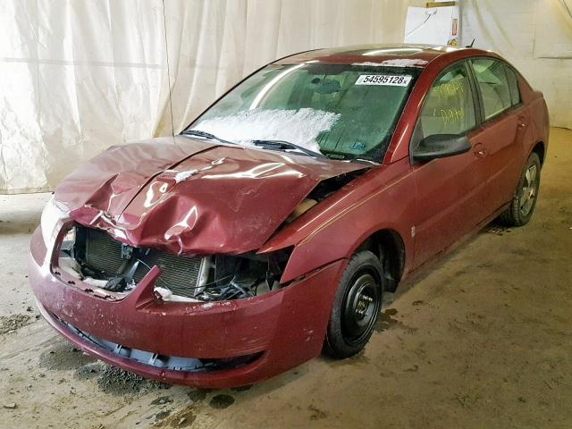 1G8AL55F37Z146947 - 2007 SATURN ION LEVEL RED photo 2