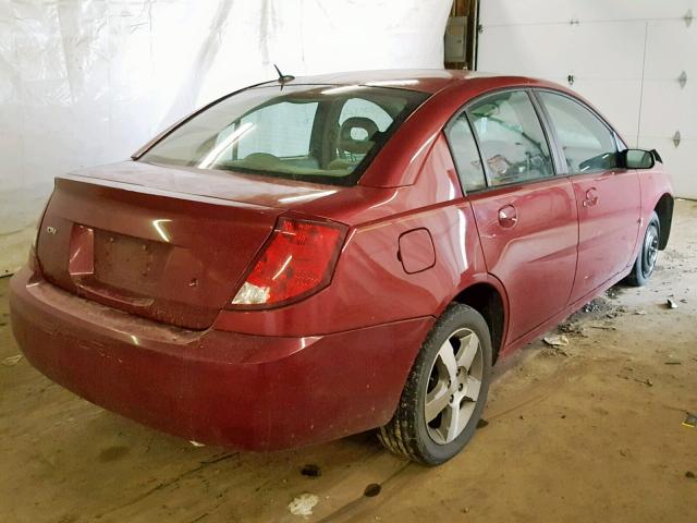 1G8AL55F37Z146947 - 2007 SATURN ION LEVEL RED photo 4