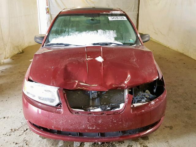 1G8AL55F37Z146947 - 2007 SATURN ION LEVEL RED photo 7