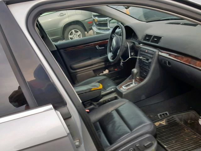 WAUDG78E86A040624 - 2006 AUDI A4 3.2 QUA SILVER photo 5