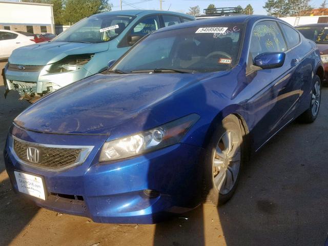 1HGCS12338A029374 - 2008 HONDA ACCORD LX- BLUE photo 2