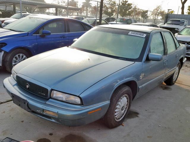 2G4WB52K7T1454041 - 1996 BUICK REGAL CUST TEAL photo 2