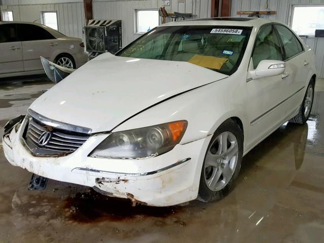 JH4KB165X5C009739 - 2005 ACURA RL WHITE photo 2