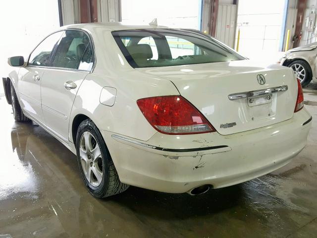 JH4KB165X5C009739 - 2005 ACURA RL WHITE photo 3