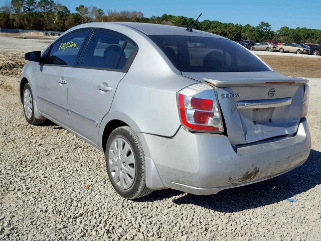 3N1AB6AP2BL601447 - 2011 NISSAN SENTRA 2.0 SILVER photo 3