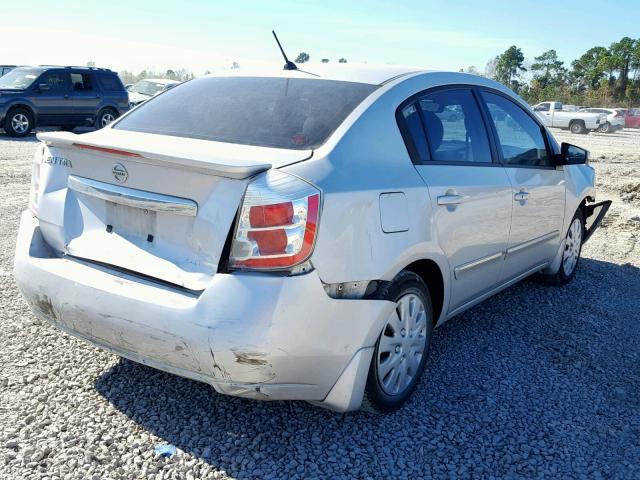 3N1AB6AP2BL601447 - 2011 NISSAN SENTRA 2.0 SILVER photo 4