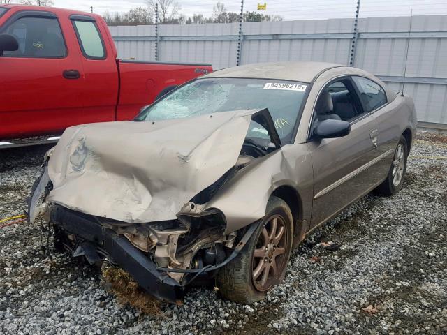 4C3AG42G12E156848 - 2002 CHRYSLER SEBRING LX TAN photo 2