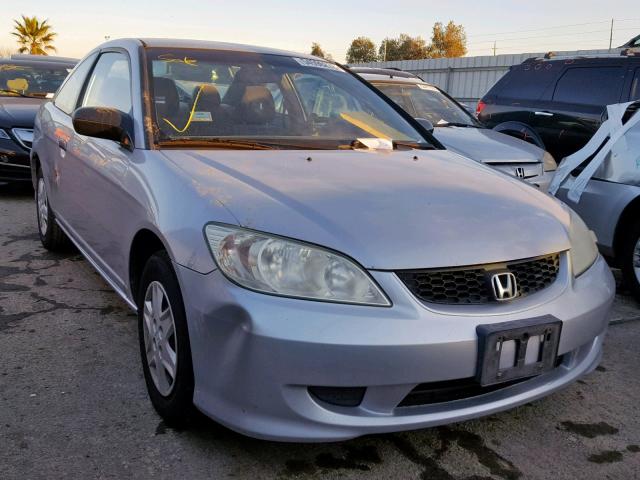 1HGEM22194L009717 - 2004 HONDA CIVIC DX V SILVER photo 1