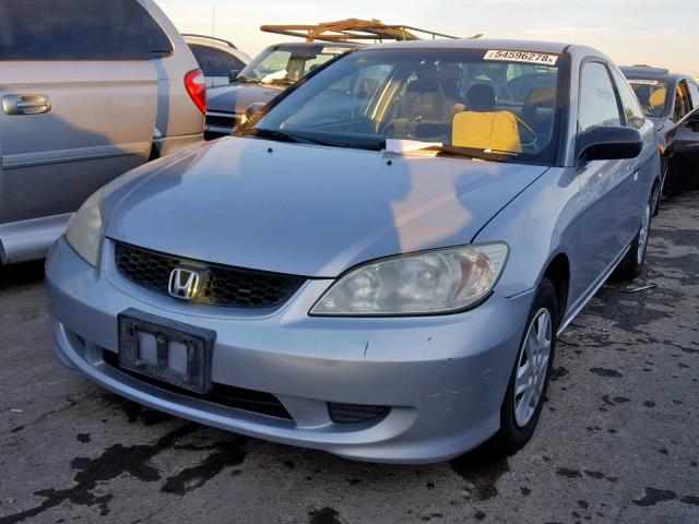 1HGEM22194L009717 - 2004 HONDA CIVIC DX V SILVER photo 2