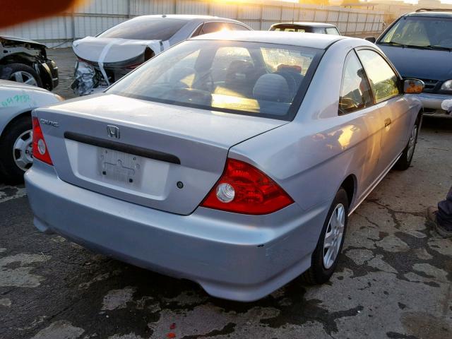 1HGEM22194L009717 - 2004 HONDA CIVIC DX V SILVER photo 4