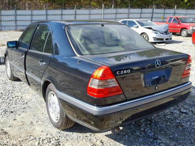 WDBHA28E5VF531970 - 1997 MERCEDES-BENZ C 280 BLACK photo 3