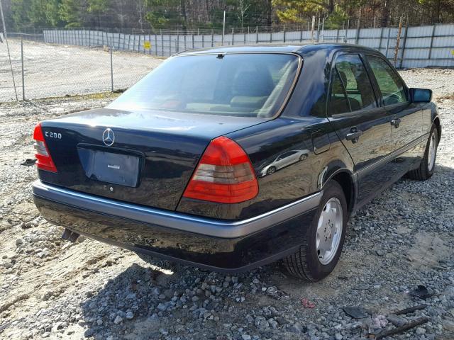 WDBHA28E5VF531970 - 1997 MERCEDES-BENZ C 280 BLACK photo 4