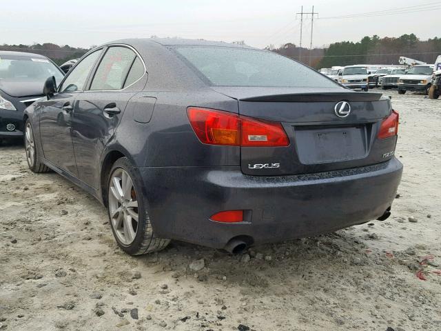 JTHBK262865006887 - 2006 LEXUS IS 250 BLACK photo 3