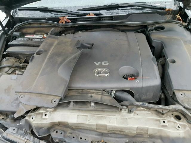 JTHBK262865006887 - 2006 LEXUS IS 250 BLACK photo 7