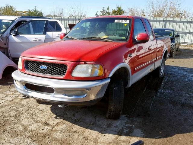 1FTDX1862VKA63785 - 1997 FORD F150 RED photo 2