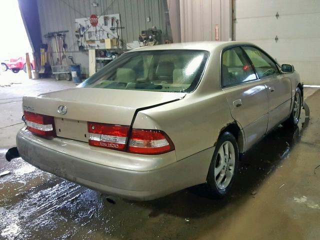 JT8BF28GX10339661 - 2001 LEXUS ES 300 BEIGE photo 4