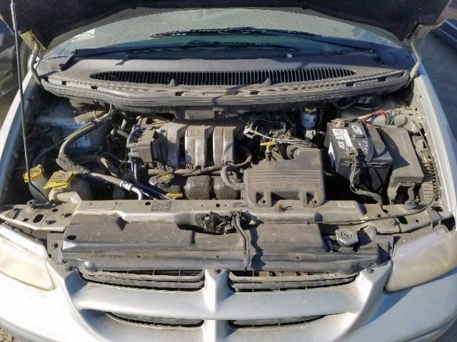 2B4GP45R2YR713344 - 2000 DODGE CARAVAN SE GREEN photo 7