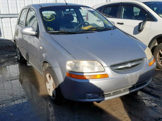 KL1TD69616B642680 - 2006 CHEVROLET AVEO BASE ვერცხლისფერი ფოტო 1