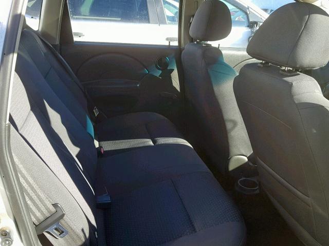 KL1TD69616B642680 - 2006 CHEVROLET AVEO BASE ვერცხლისფერი ფოტო 6