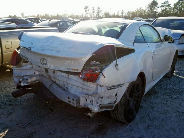 JTHFN48Y720021295 - 2002 LEXUS SC 430 WHITE photo 4