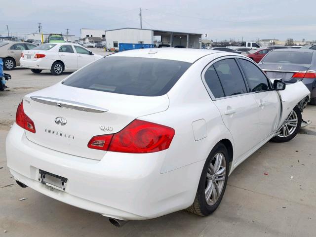 JN1CV6AP7FM502618 - 2015 INFINITI Q40 WHITE photo 4