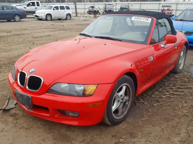 4USCH7326WLD15854 - 1998 BMW Z3 1.9 RED photo 2