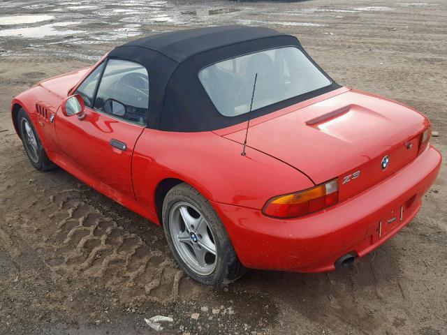 4USCH7326WLD15854 - 1998 BMW Z3 1.9 RED photo 3