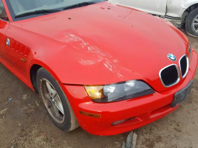 4USCH7326WLD15854 - 1998 BMW Z3 1.9 RED photo 9